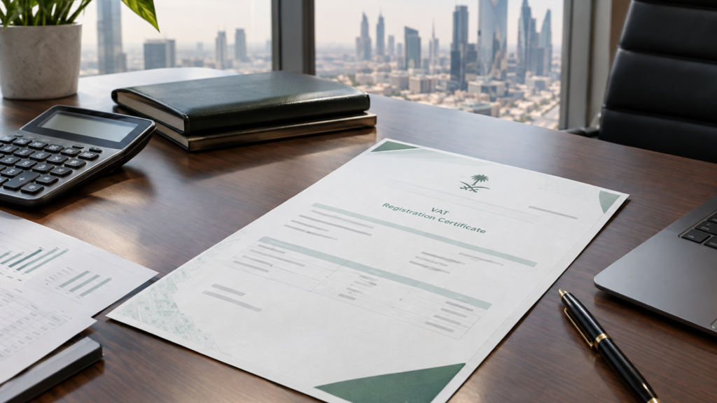 VAT Certificate Saudi Arabia